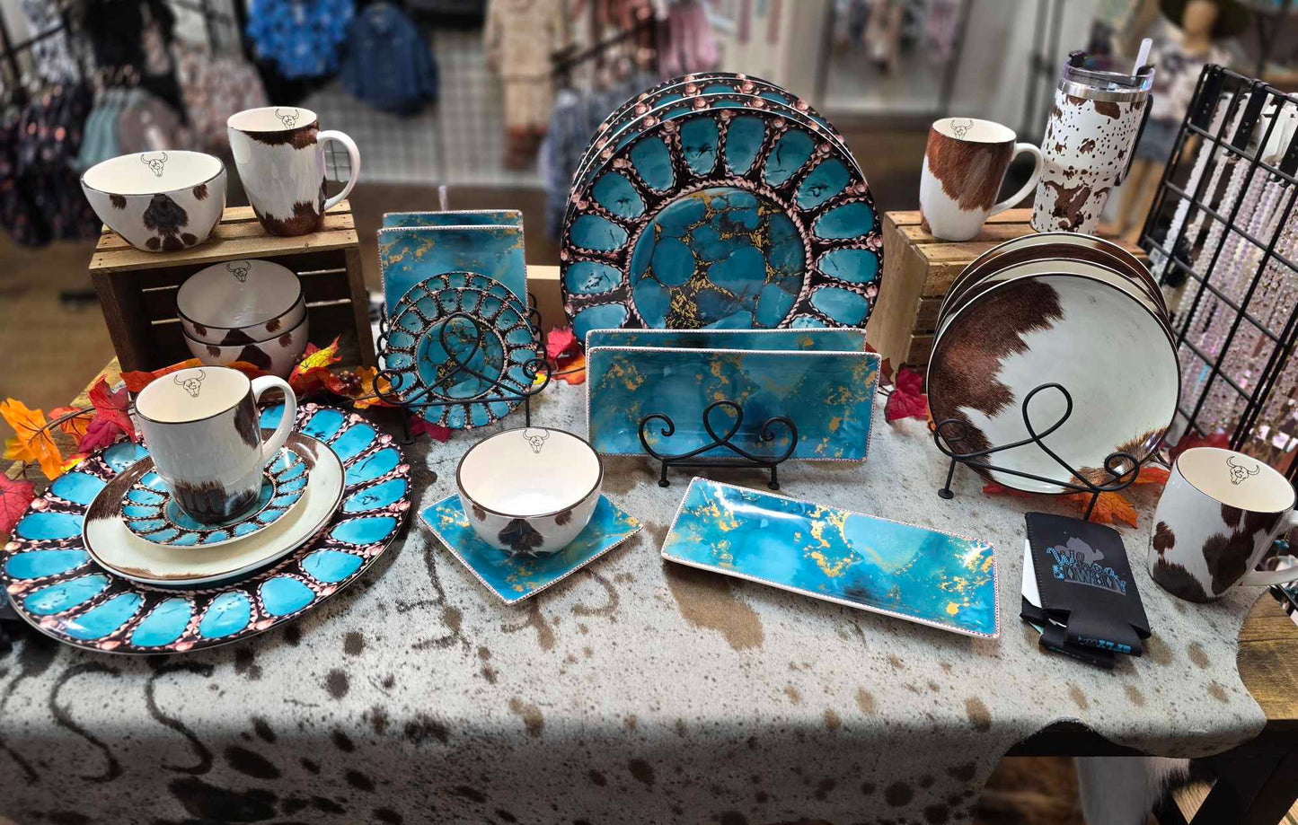 Turquoise Jewelry Platter 11" x 4.5"