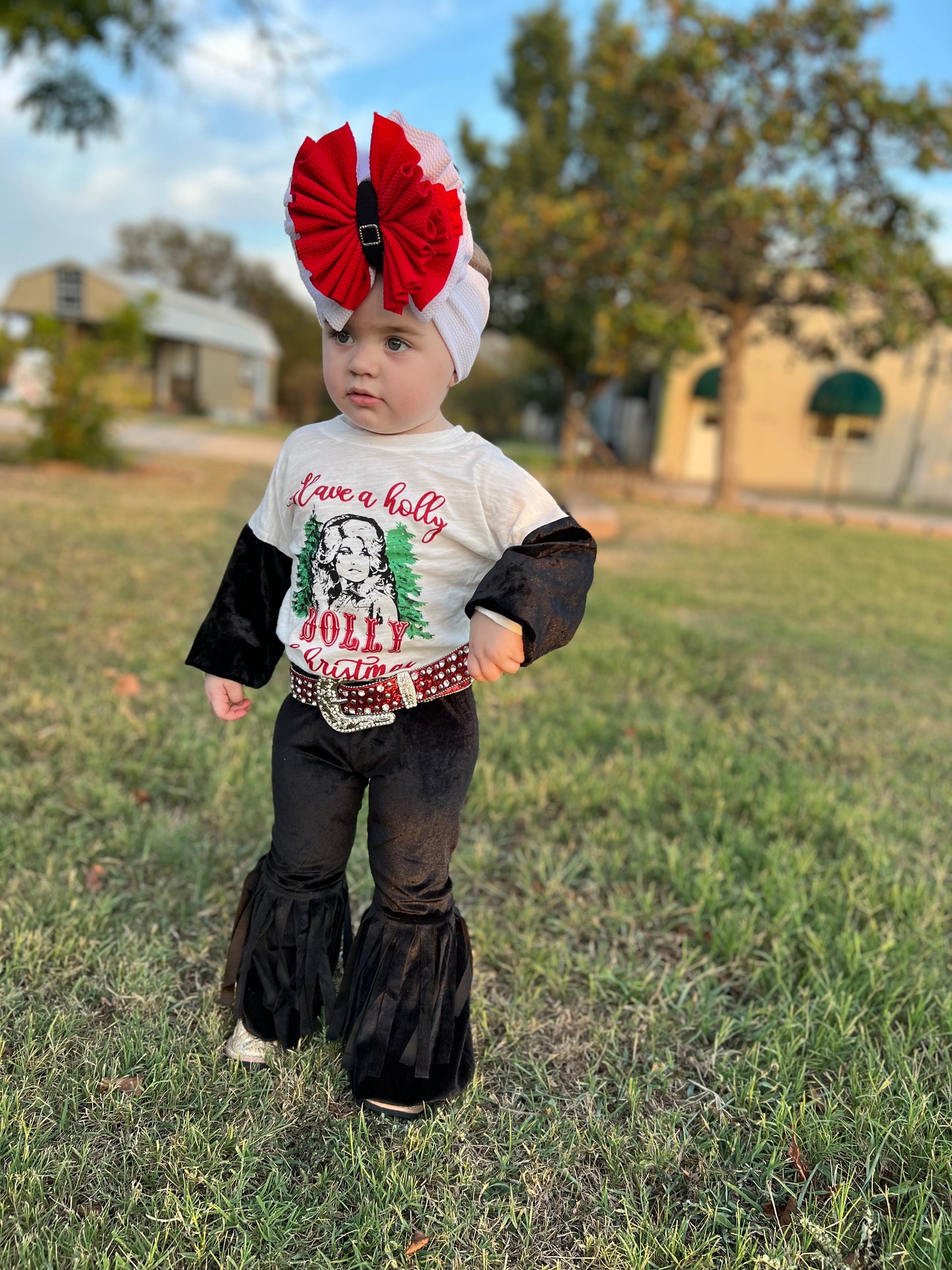 Holly Dolly Graphic Romper