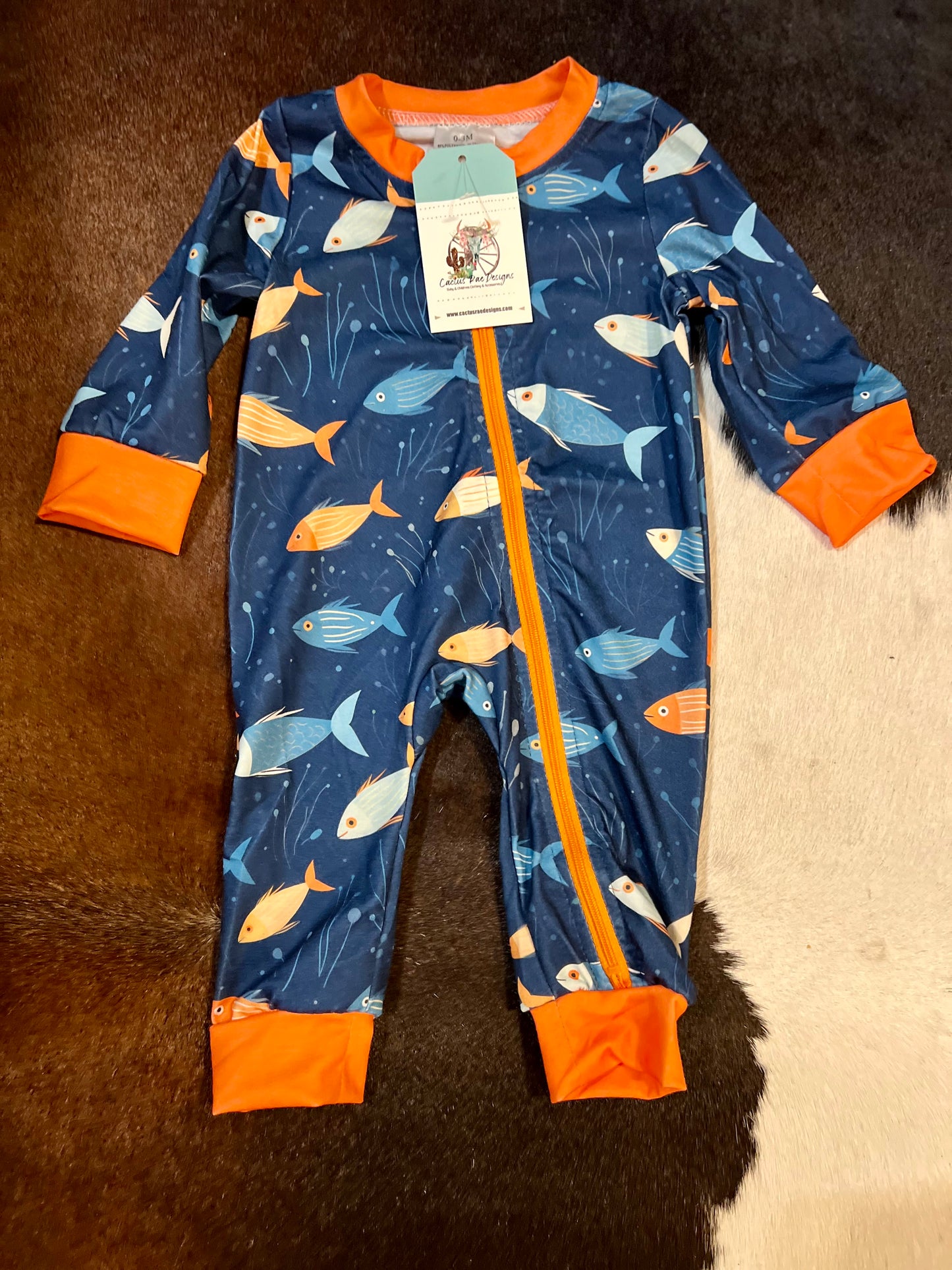 Navy Blue Fisher Bodysuit