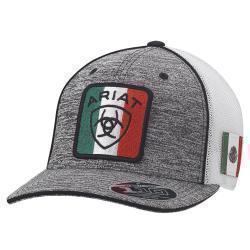 Araiat Mens Snap Back Flex Fit 110 Mexican Flag Logo Grey