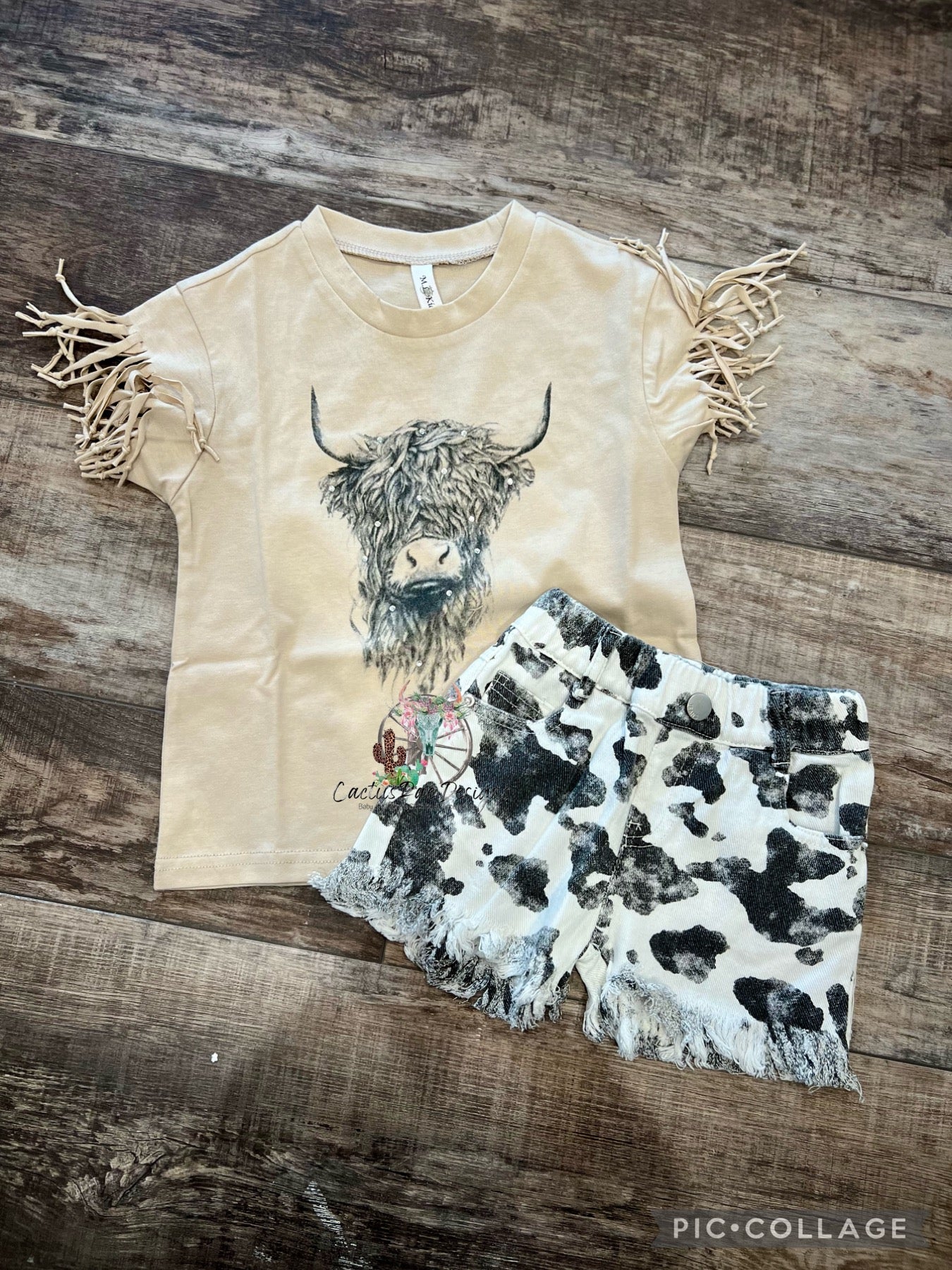 Bull, Fringe Sleeve Tee