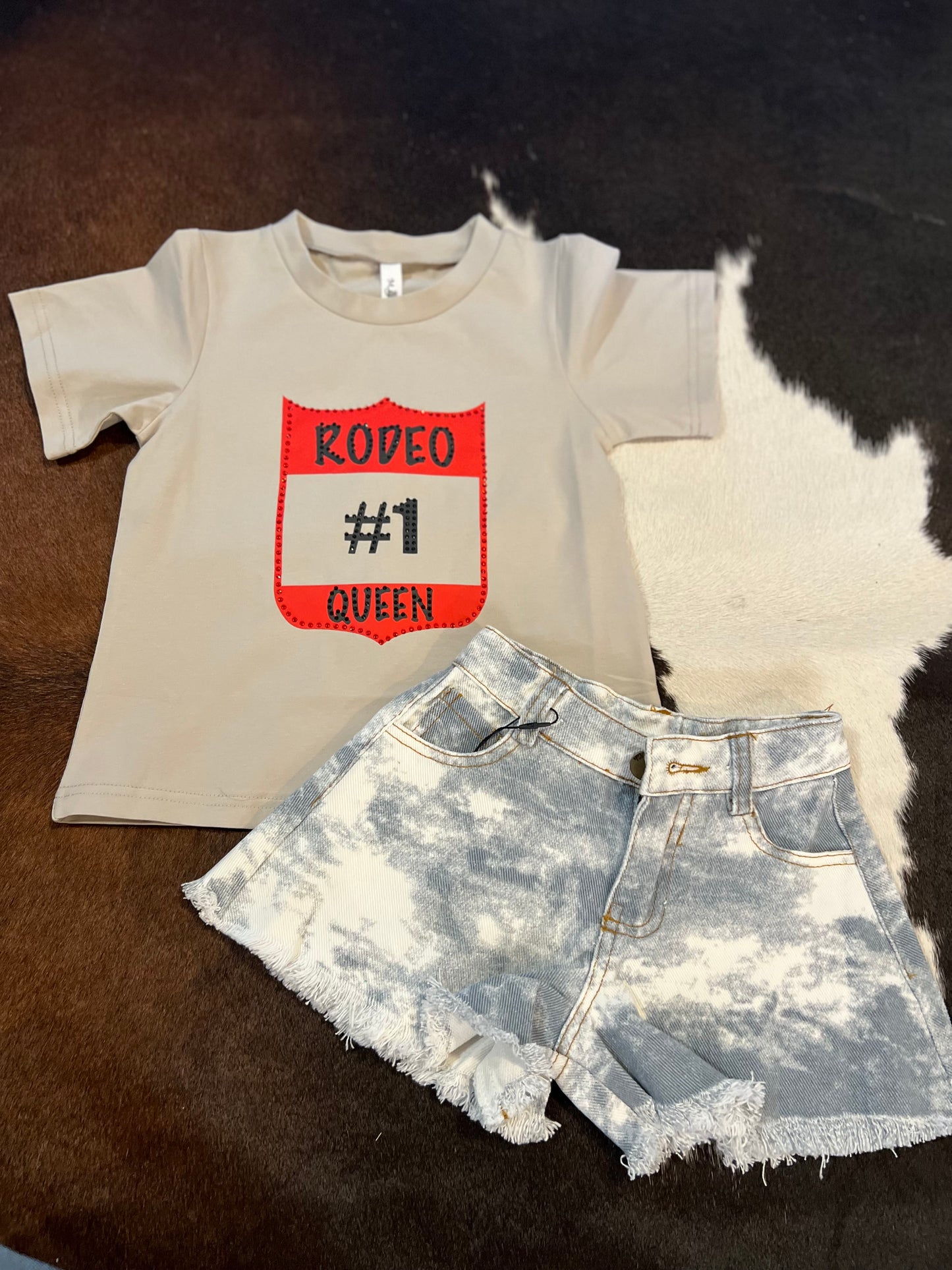Tye-Dye Denim Shorts