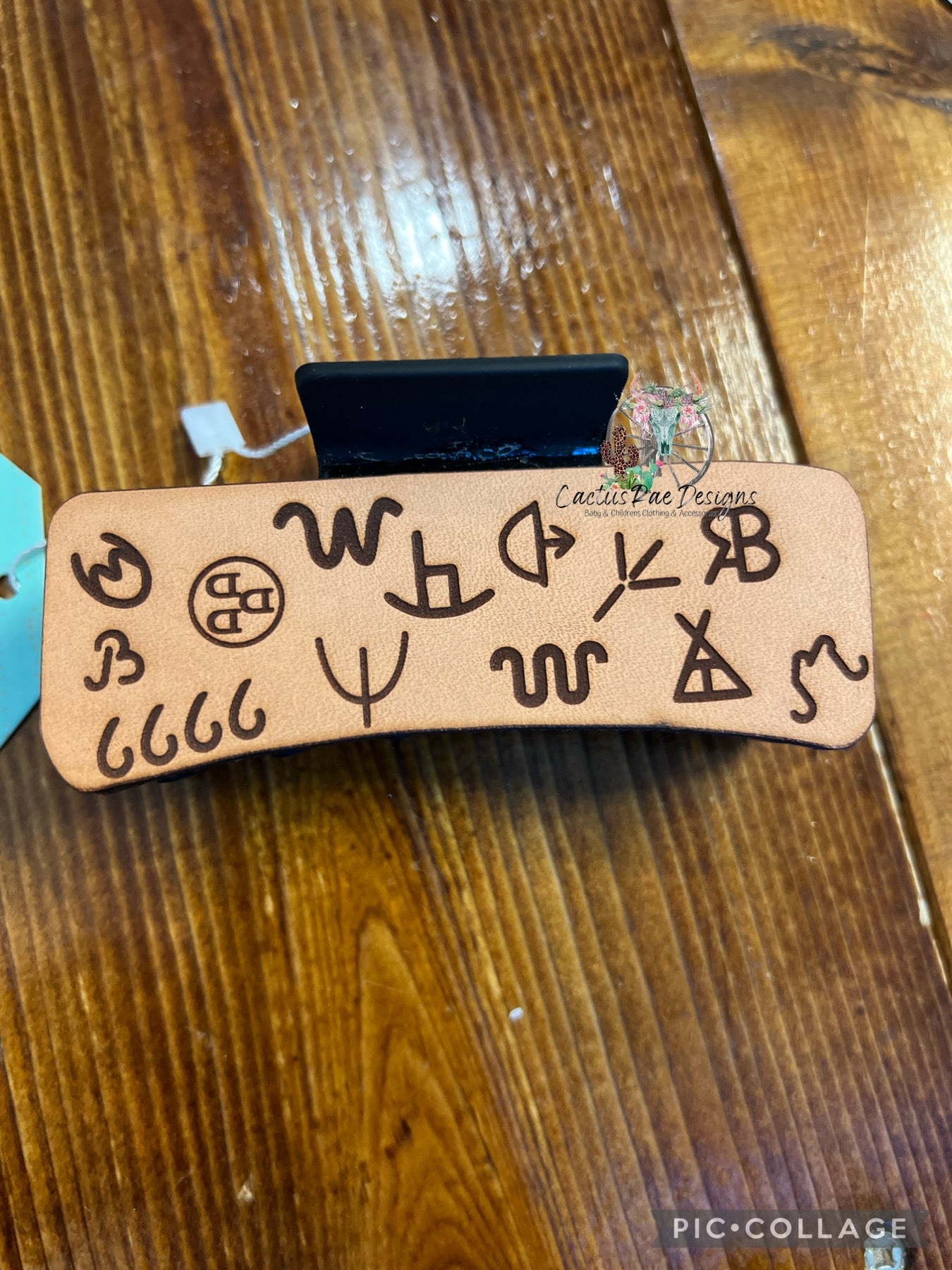 Large Tooled Claw Clip