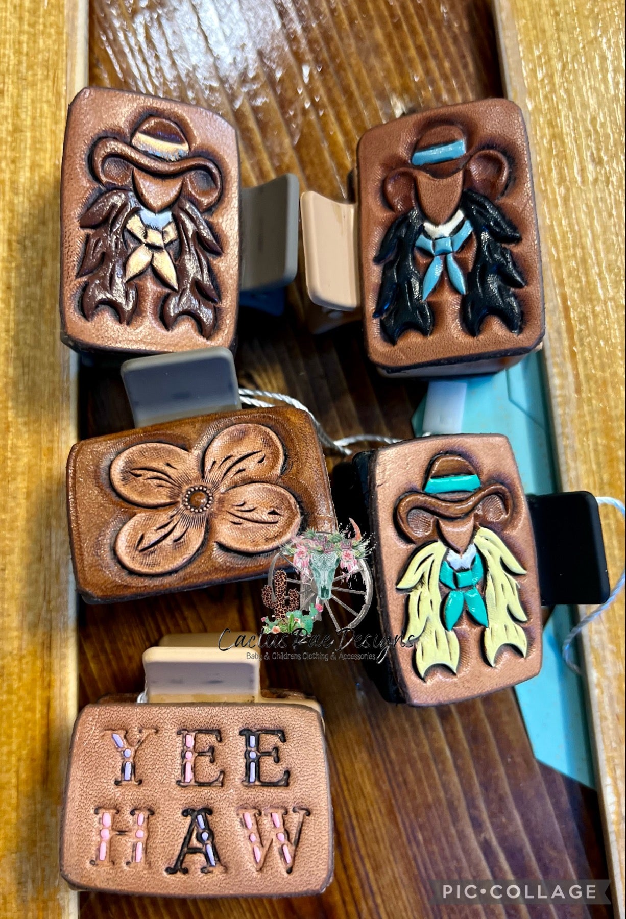 Small Tooled Claw Clips