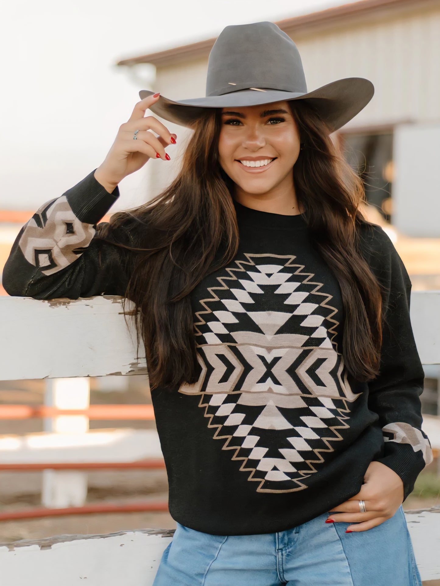 Night Aztec Sweater