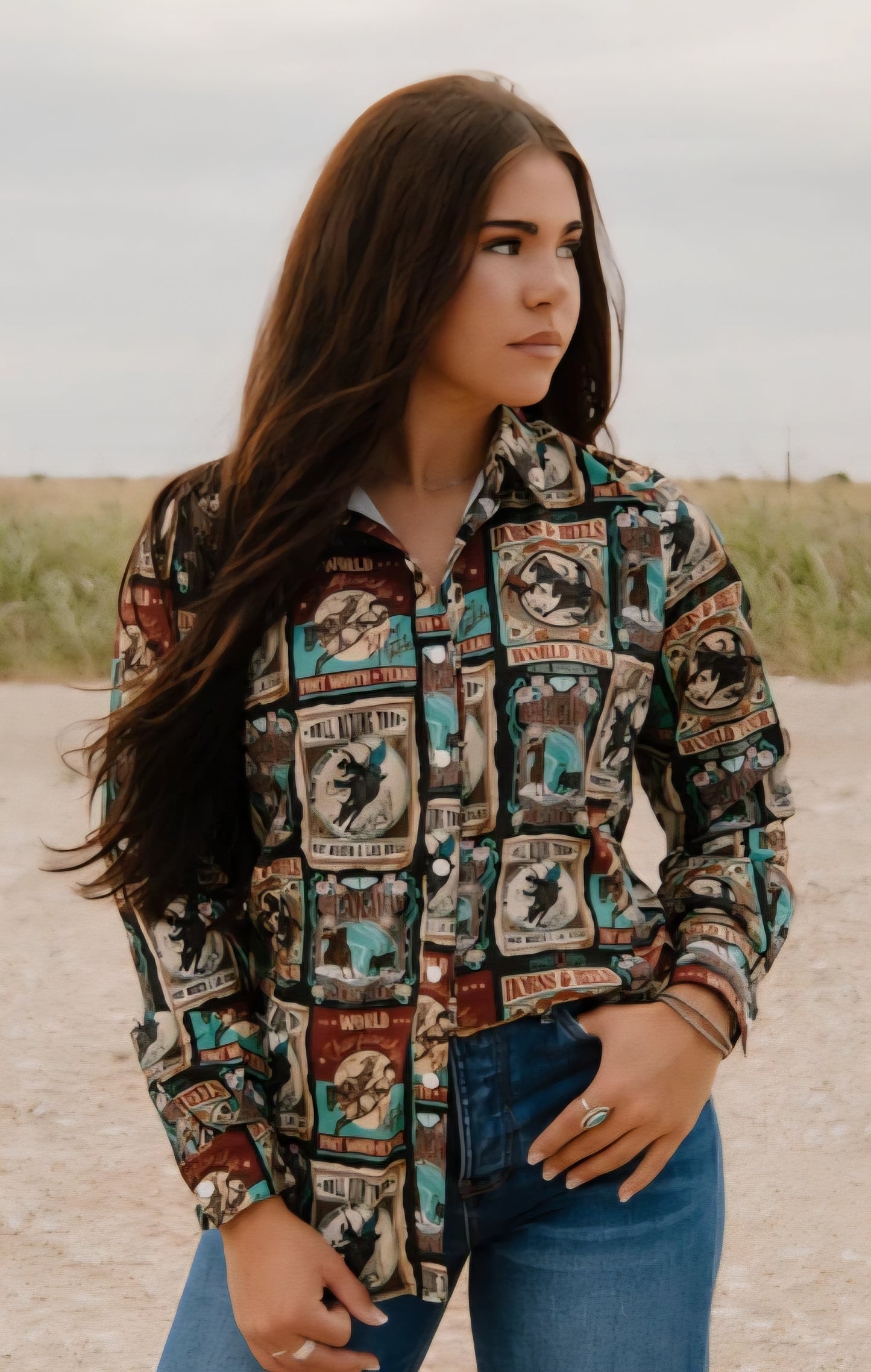 Vintage Rodeo Button Up