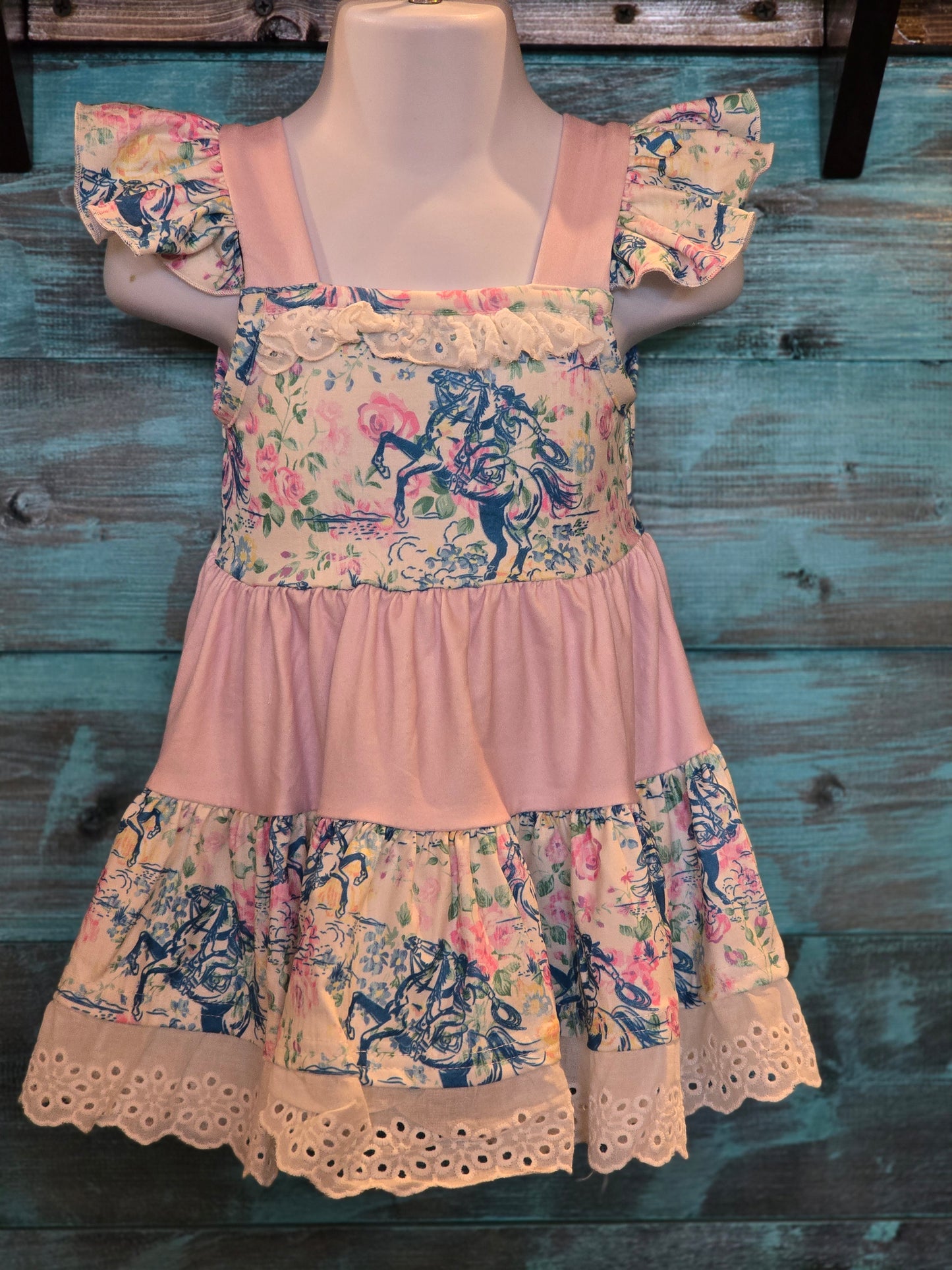 Floral Frontier Ruffle Dress
