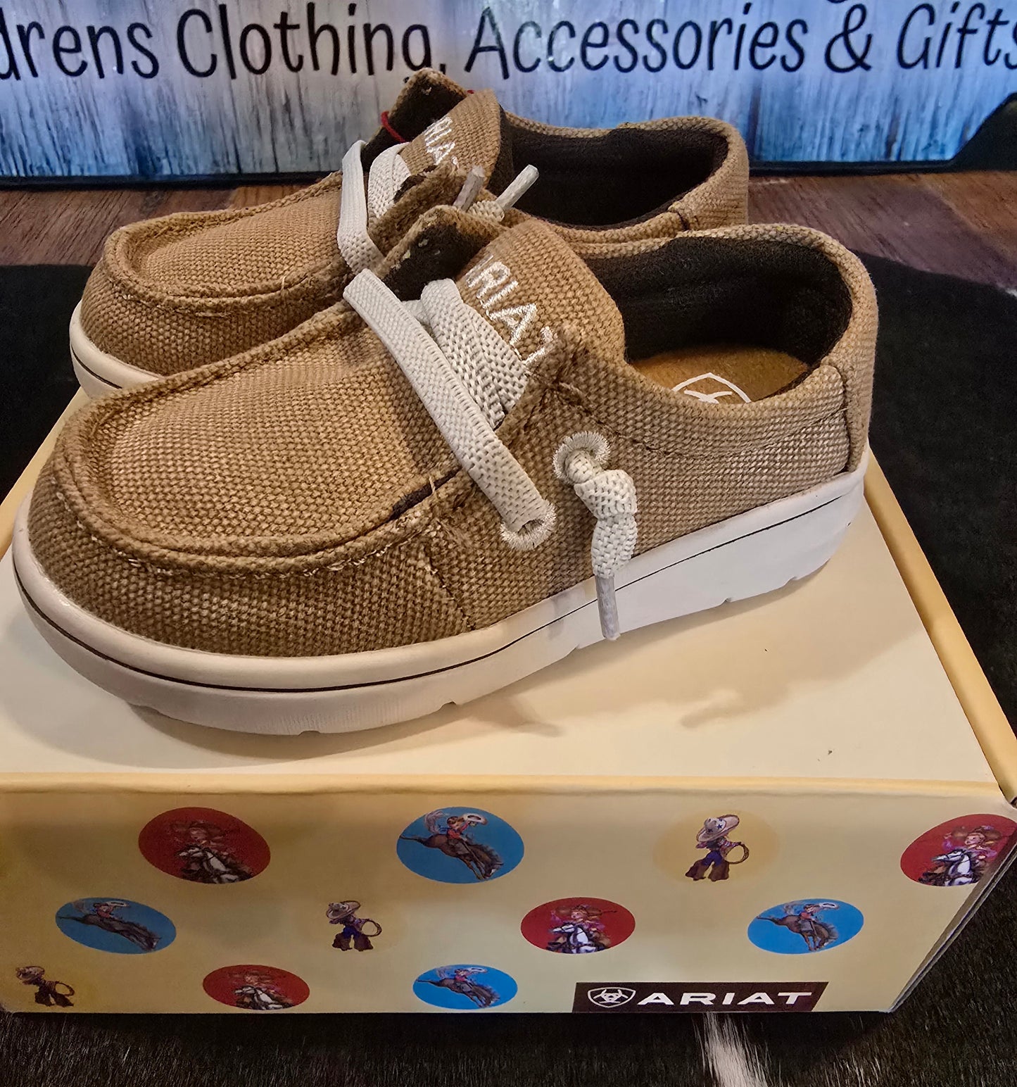 ARIAT Lil' Stompers *Wshd Tan Canvas*