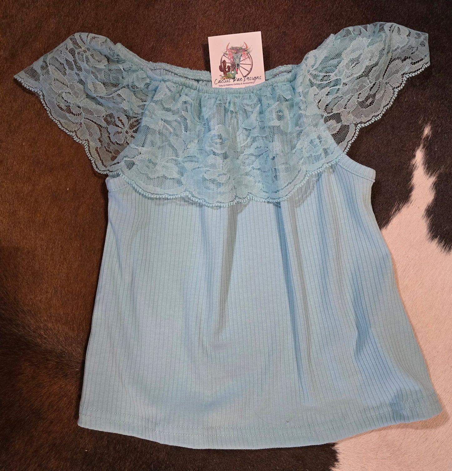 Teal Lace Shirt