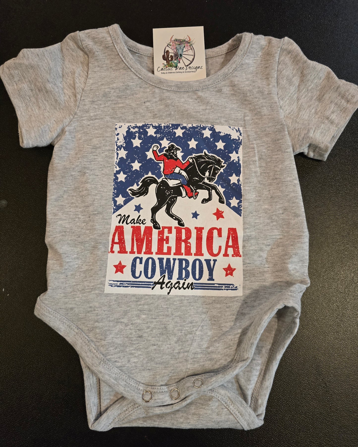Make America Cowboy Again S/S Onesie