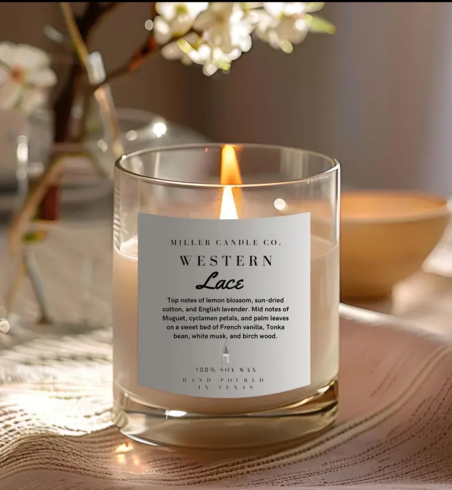 Whisky Glass Candle