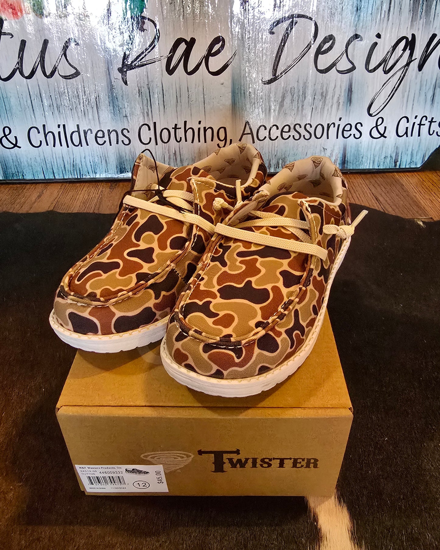 Dutton Style Children's Casual Boy's Shoes – Camo