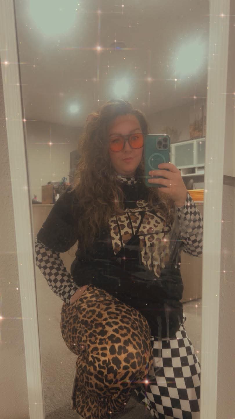 Leopard/Checked Pants