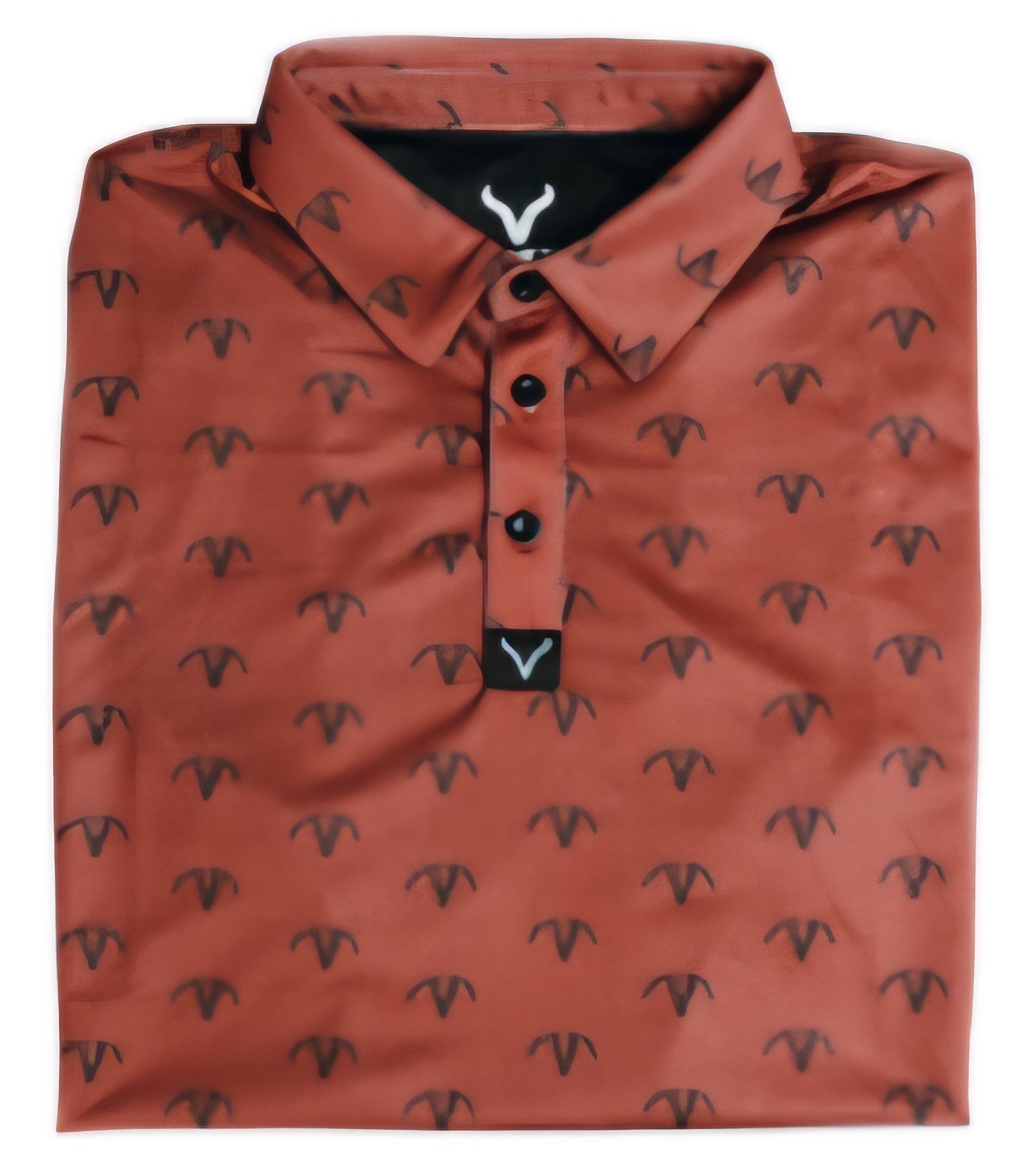 Bull Skull Polo Shirt *Brick*