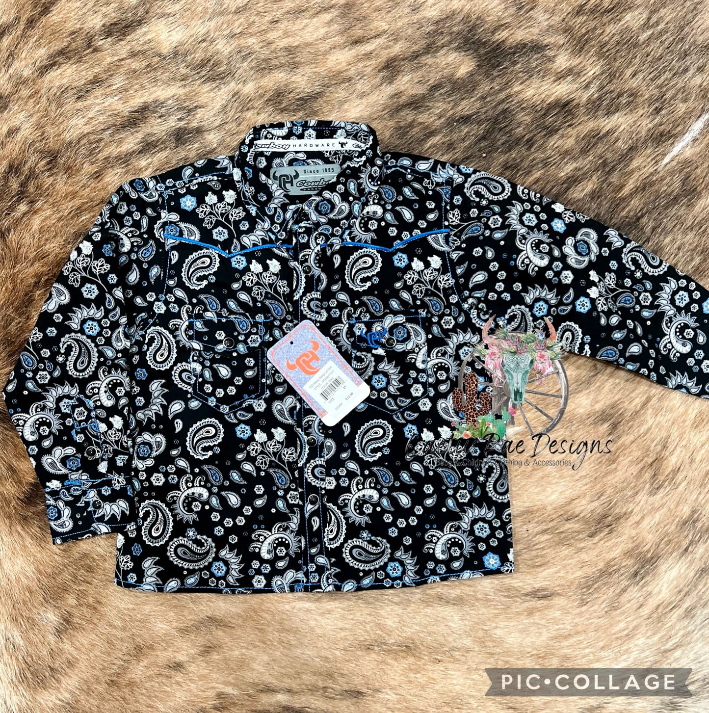 Paisley Toddler Button Up