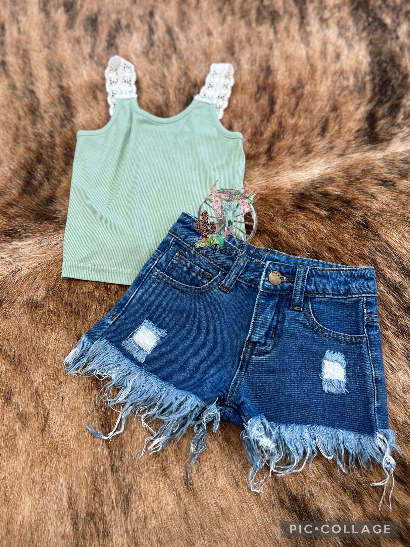 Shaggy Hem Shorts