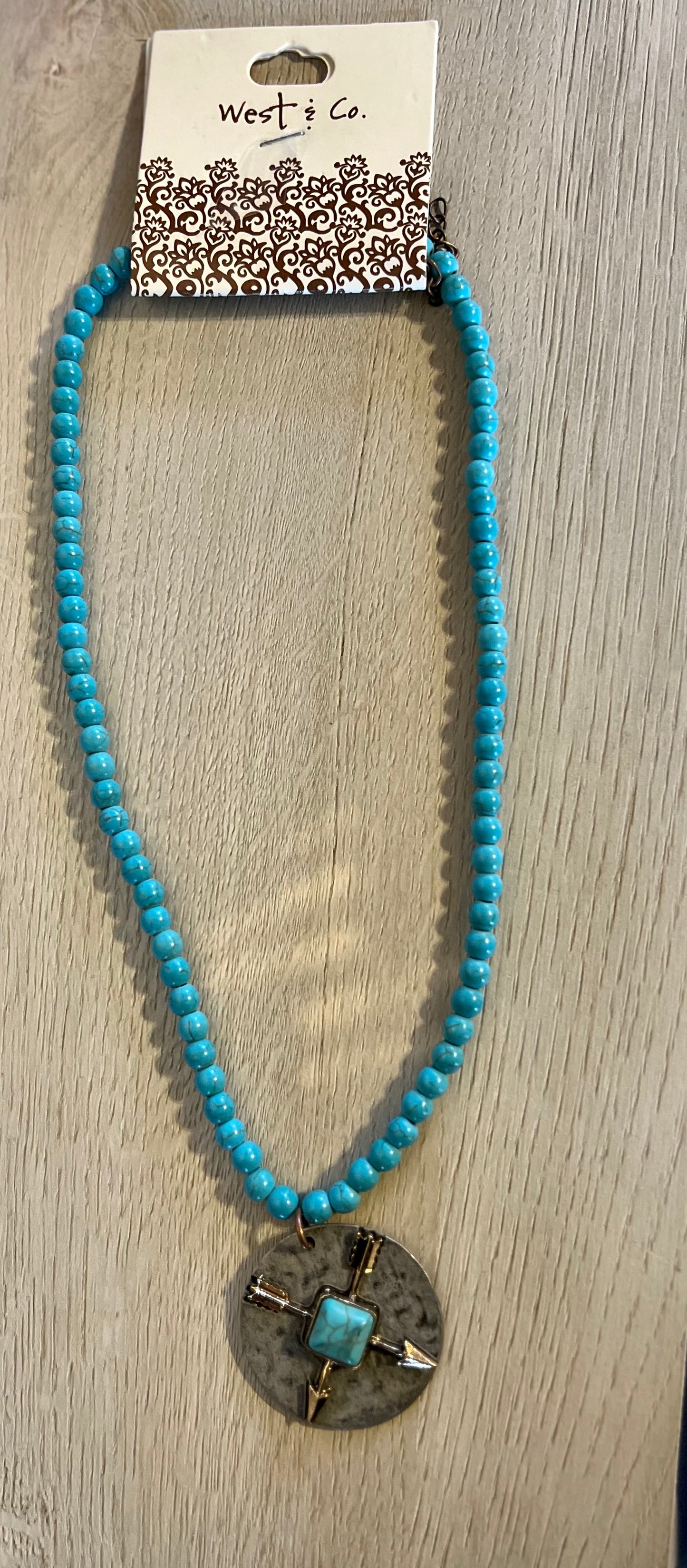 Turquoise Arrow Necklace