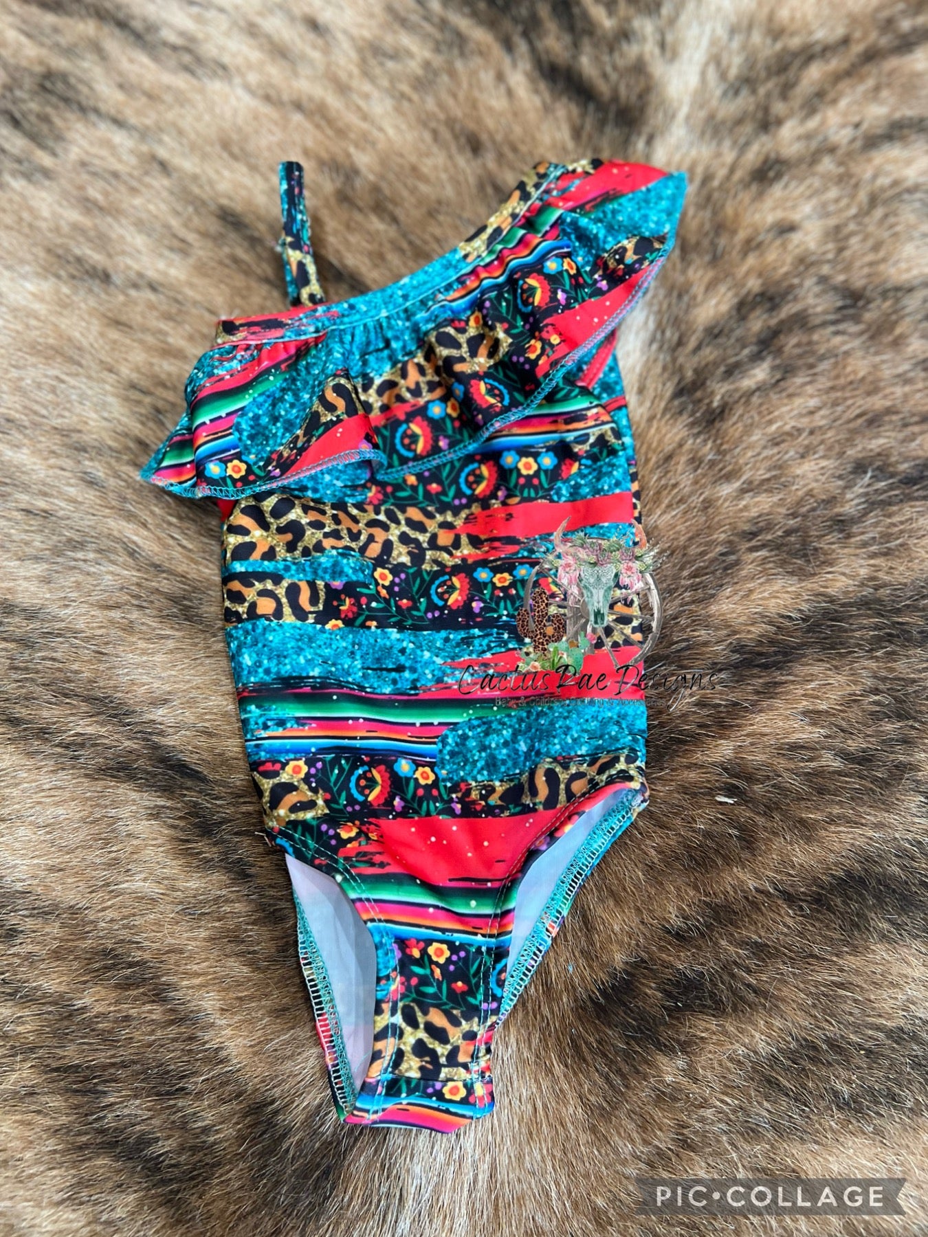 Serape Leopard Swimsuit