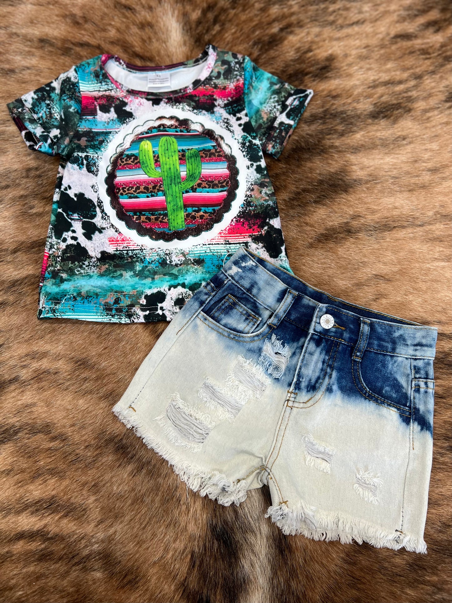 Bleached Distressed Shorts