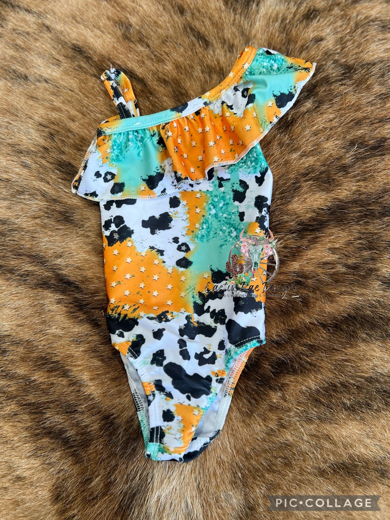 Retro Cow One Piece Swimsuit