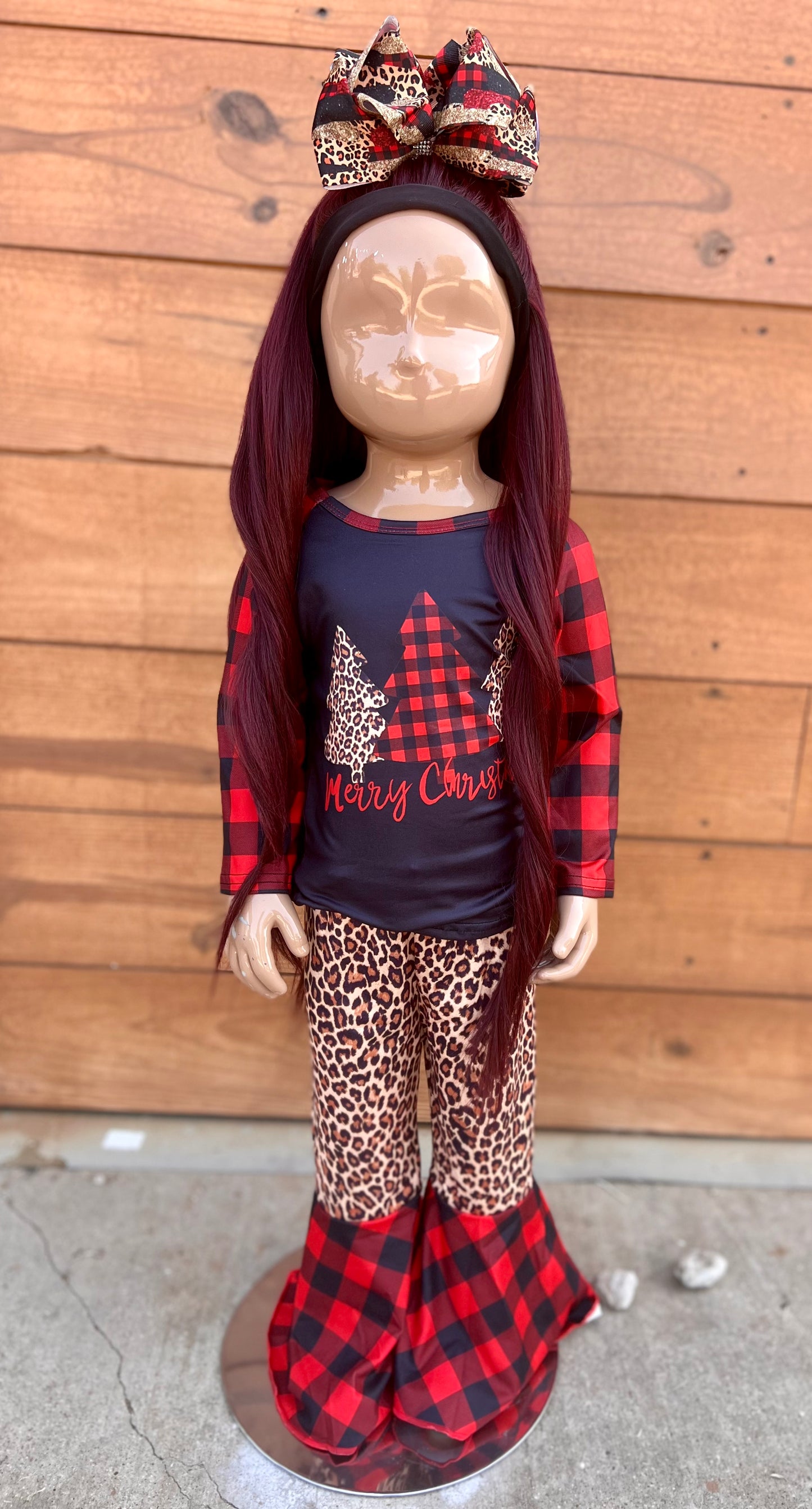 Merry Christmas Buffalo Plaid Set
