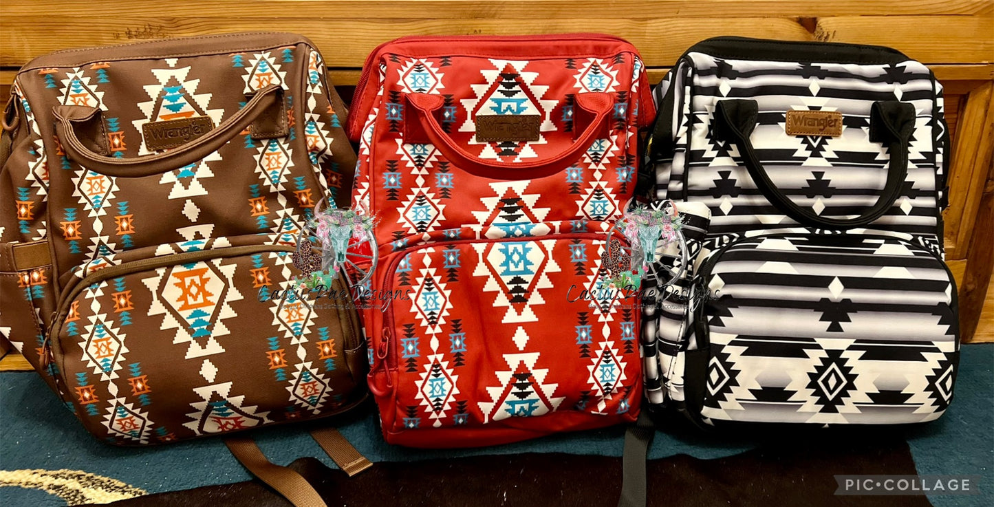 Wrangler Aztec Backpack/Diaper Bag