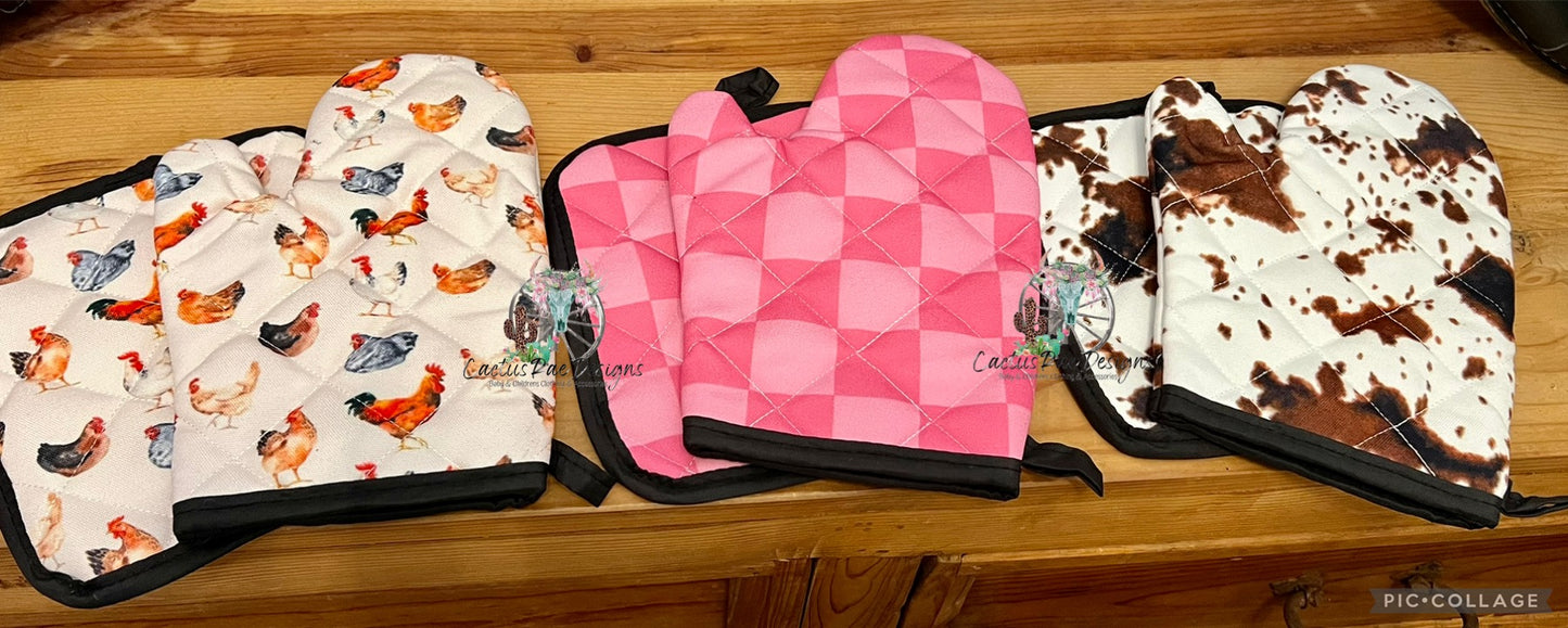 Kitchen Oven Mitt Sets