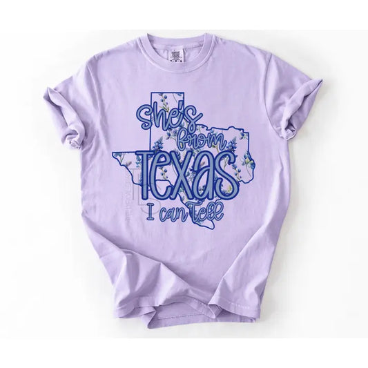 She's from Texas I Can Tell Custom Exclusive T-Shirt