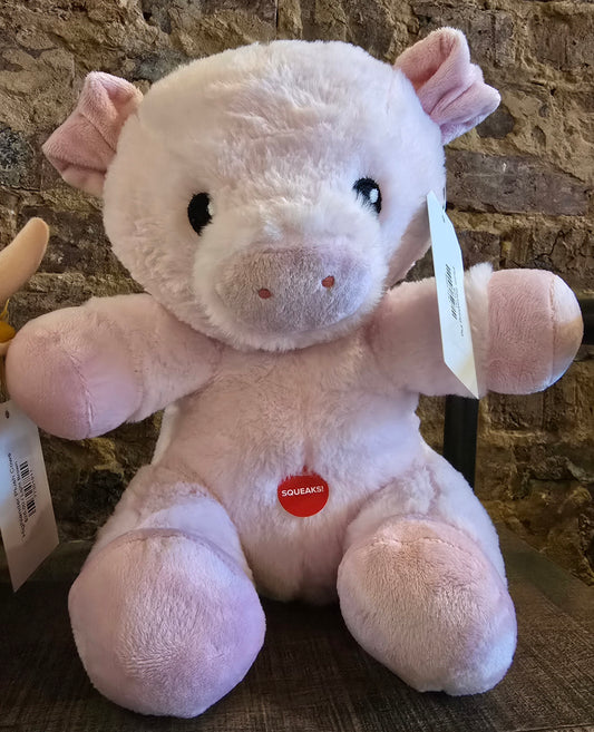 Plush Squeaking Pig