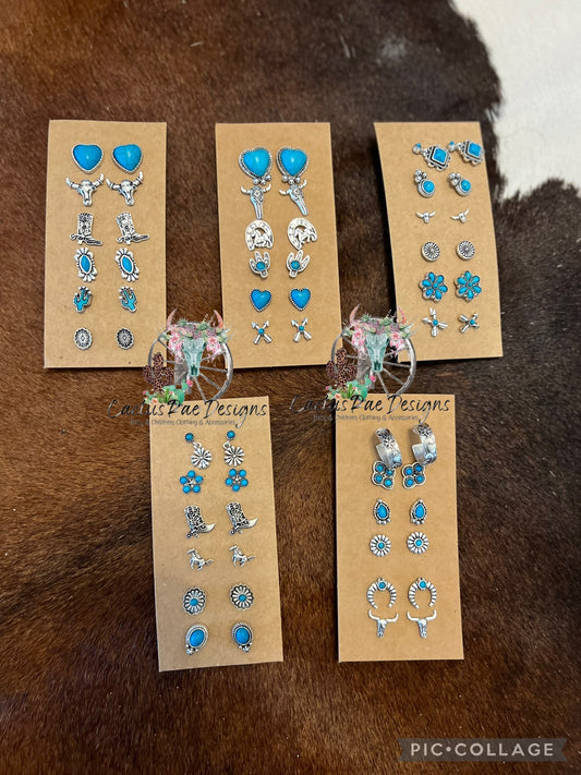 Stud Earrings Set