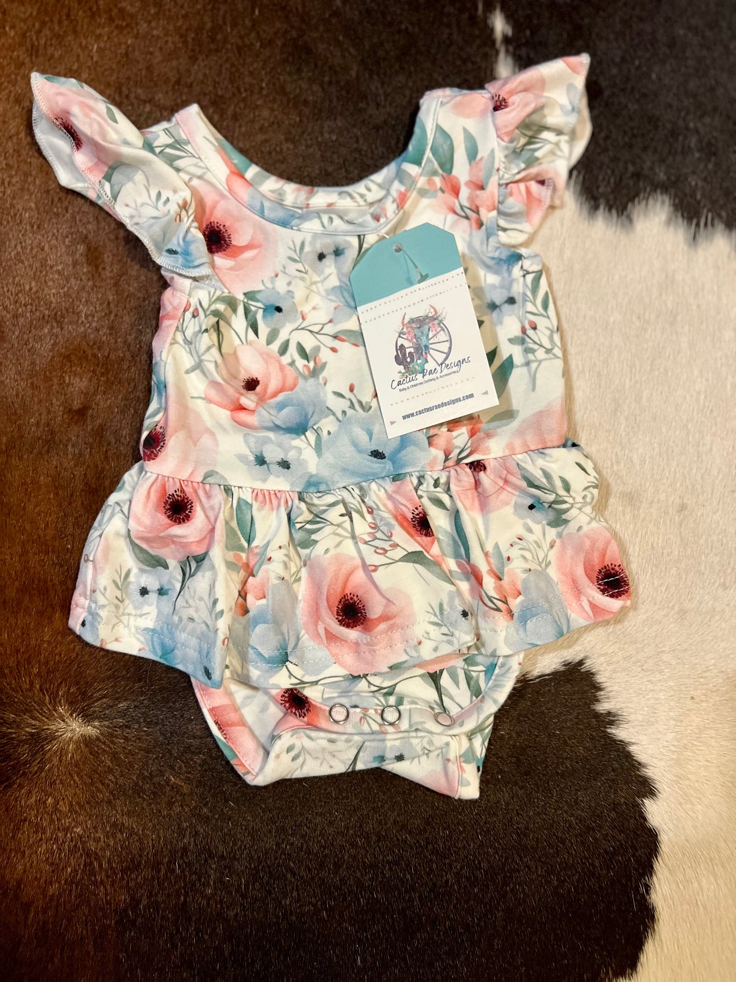 Lindsey Bamboo Floral Twirl Bodysuit