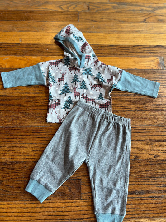 Nordic Pines LS Hooded Top & Pants