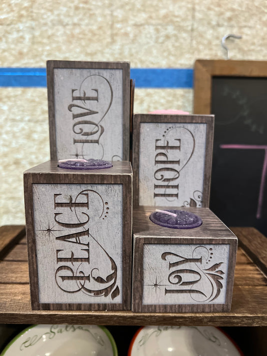 Advent Pillar Candle Set