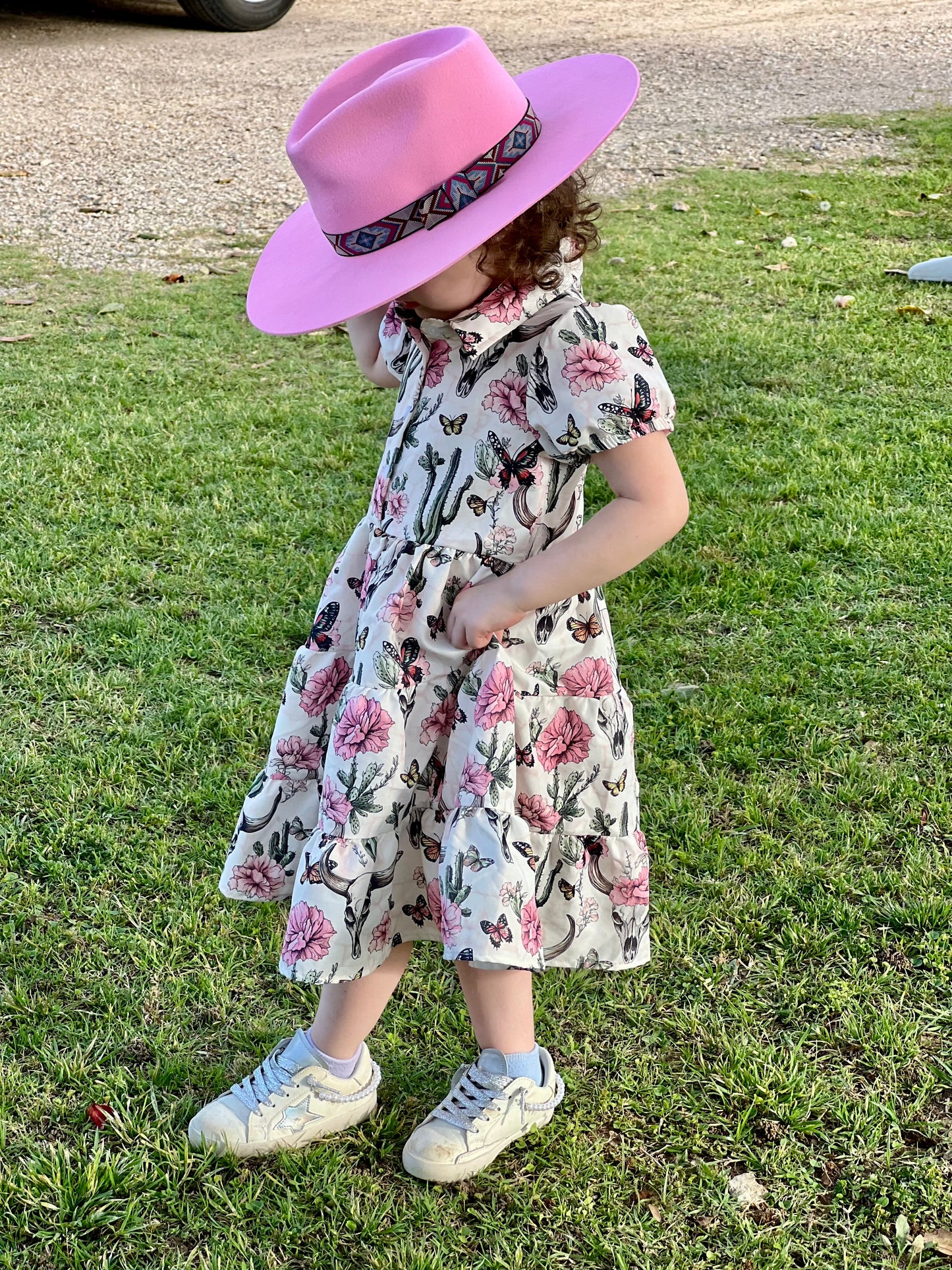 Cactus Floral Flow Dress