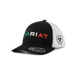 Ariat Boys FlexFit Cap Mexican Flag Word Logo Black