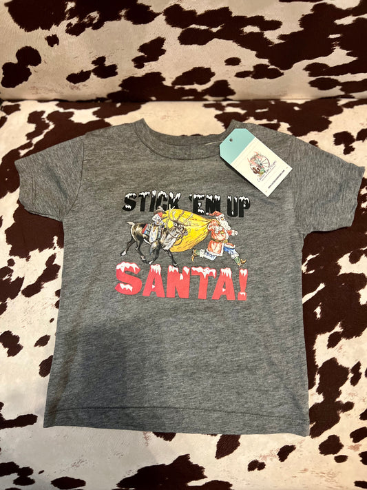 Stick Em Up Santa Tee