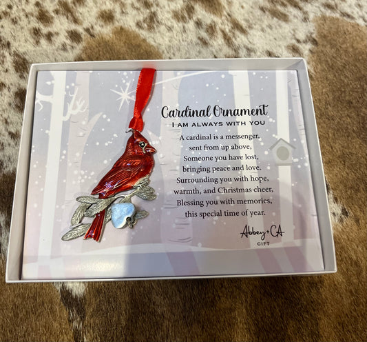 I Am Always With You Cardinal Ornament