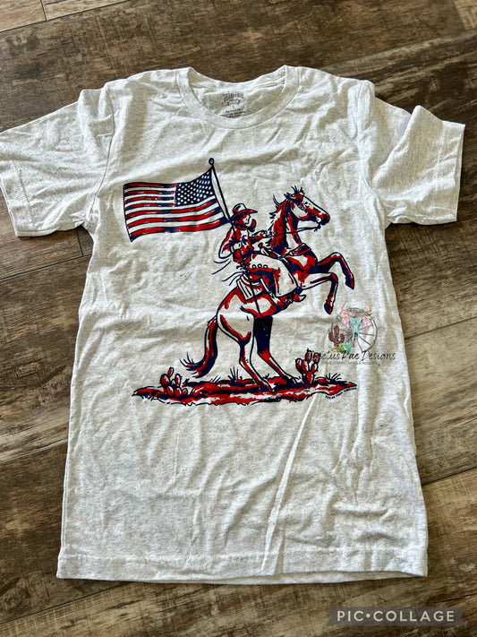 Patriotic Cowboy Tee (Adult)