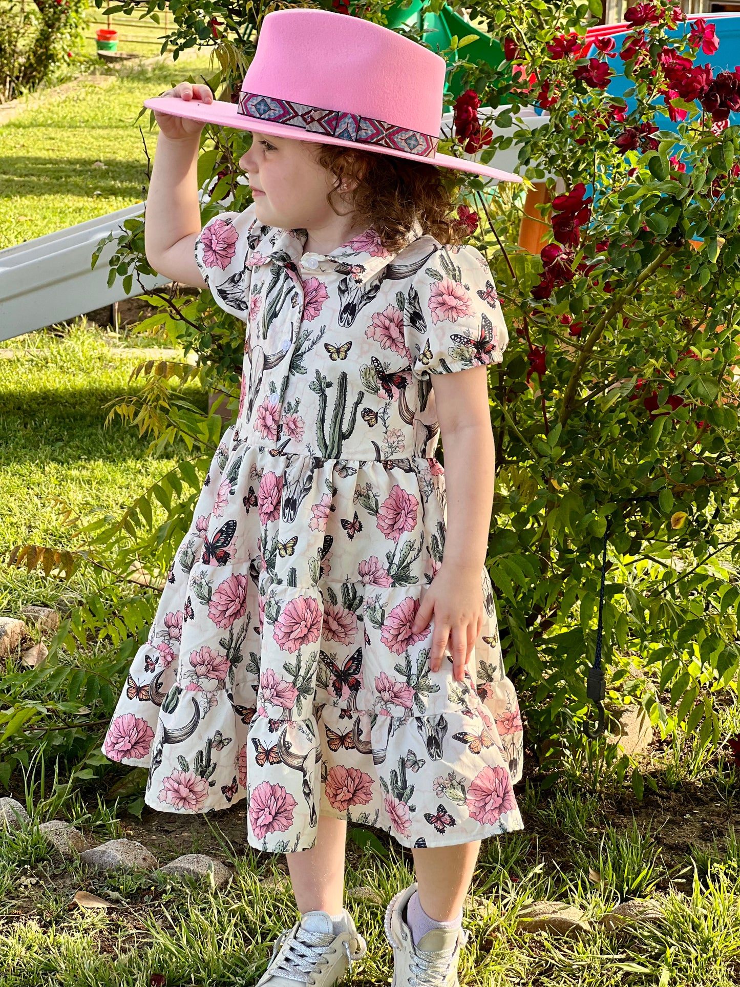 Cactus Floral Flow Dress