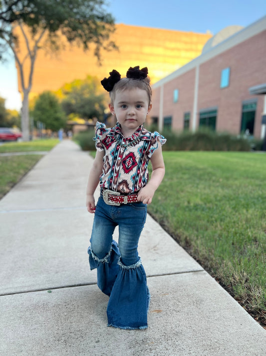 Single Fringe Bell Jeans