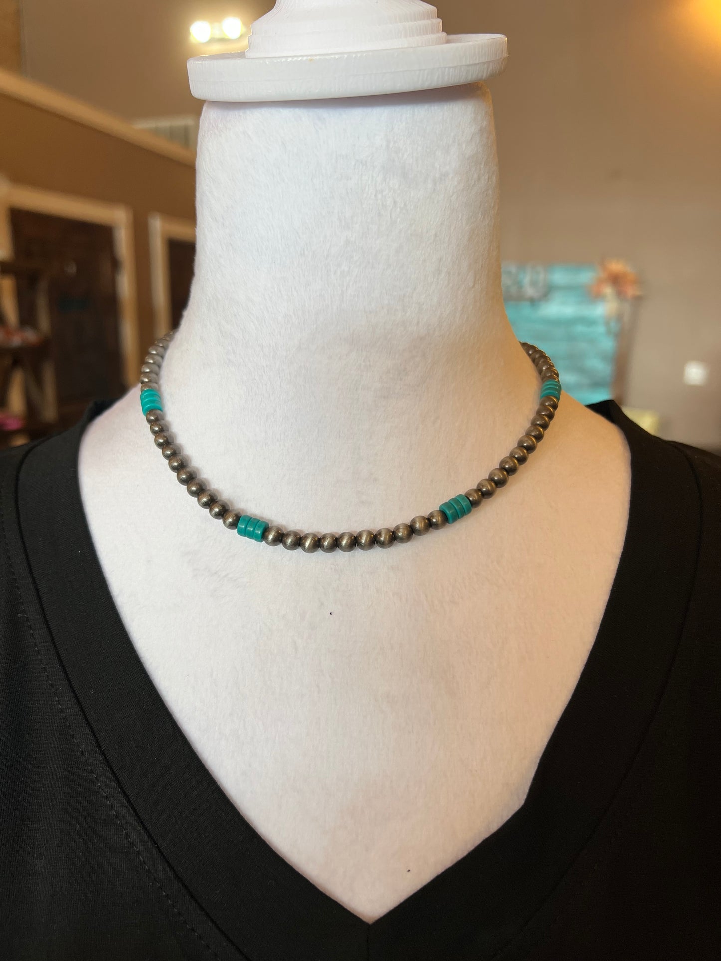 Faux Navajo pearls