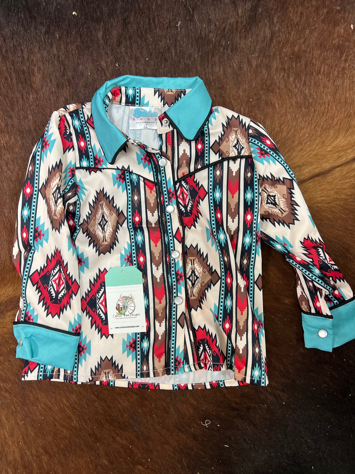 Aztec Pearl Snap Shirt