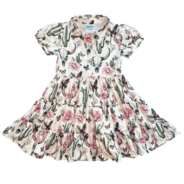 Cactus Floral Flow Dress