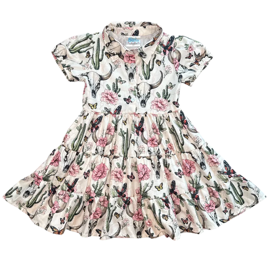 Cactus Floral Flow Dress