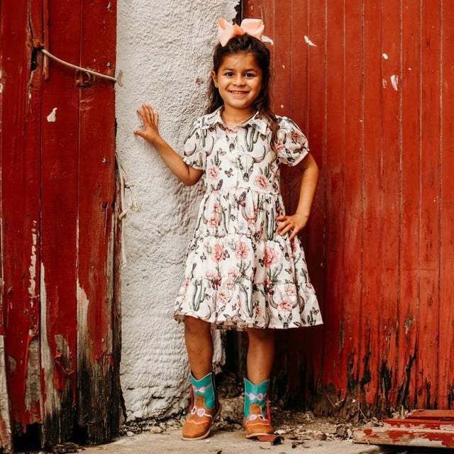 Cactus Floral Flow Dress