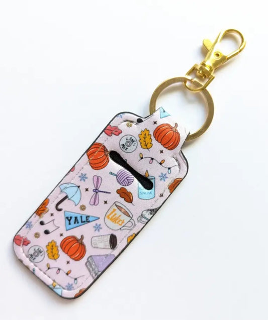 Gilmore Girls Inspired Doodle Lip Balm Chapstick Keychain Holder