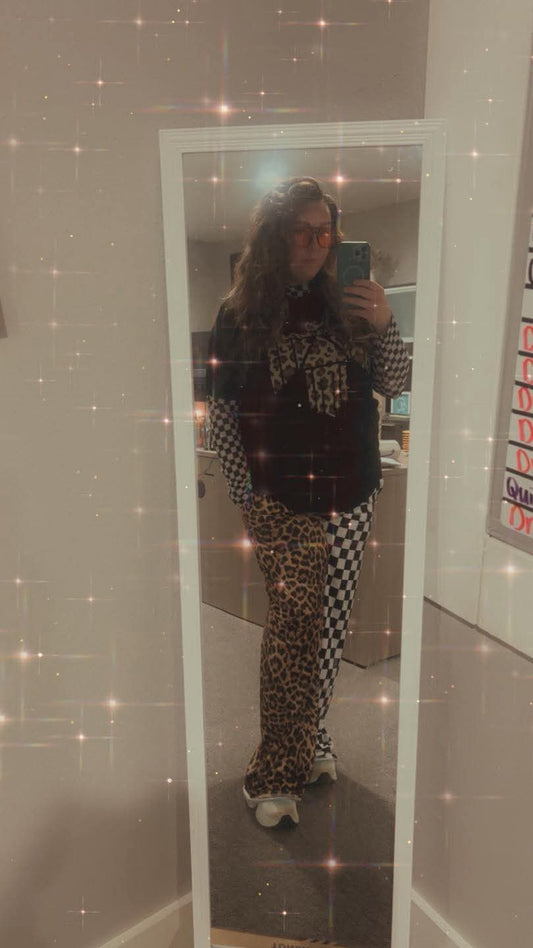 Leopard/Checked Pants
