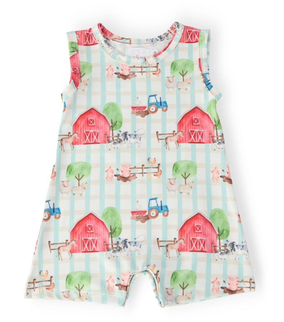 Farm Animals Shorty One-Piece