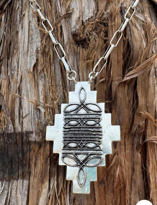 Stitched In Aztec Necklace