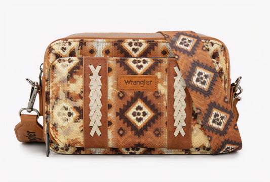 Wrangler Crossbody Purse light brown